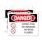 Signmission Diesel Fuel No Smoking No Open Flames Danger Sign, Plastic, 14in W x 10in L, 2PK OS-2PACK-DS-P-1014-L-1124 - alternate 1